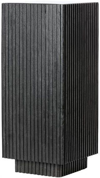Light & Living Light&living Zuil 35x35x80 cm GATURA hout mat zwart+glas smoke