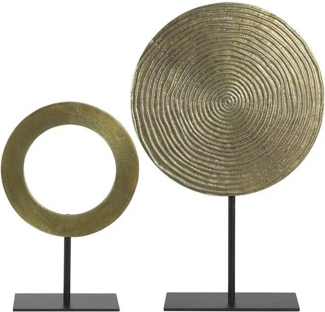 Light & Living Ornament op voet Waiwo|Rawas Ant Brons|Zwart set