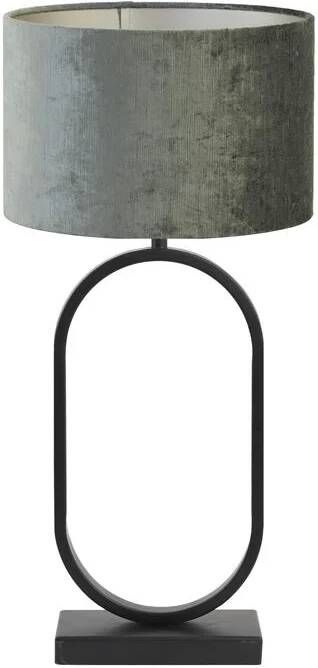 Light & Living Tafellamp Jamiri|Gemstone Zwart|Antraciet Ø30x67cm
