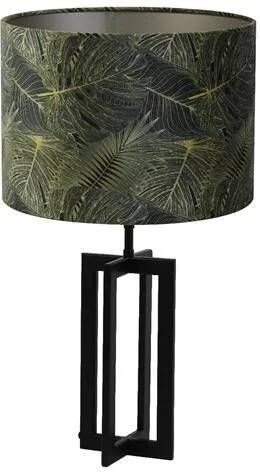 Light & Living Tafellamp Mace Amazone Zwart Groen Ø30x56cm