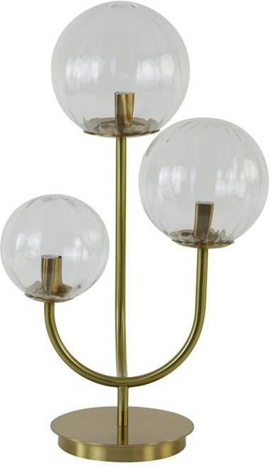 Light & Living Tafellamp 'Magdala' 3-Lamps kleur Transparant
