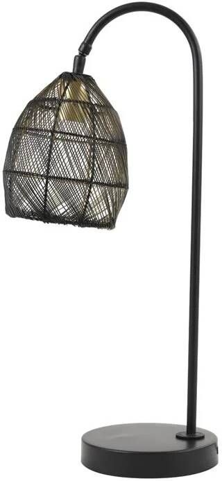 Light & Living Tafellamp MEYA 23x18x60cm Zwart