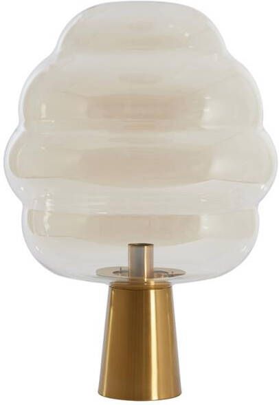 Light & Living Tafellamp 'Misty' 45cm kleur Amber Goud