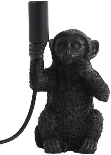 Light & Living Monkey 13x12 5x23 5 cm zwart tafellamp (Kleur: matzwart)