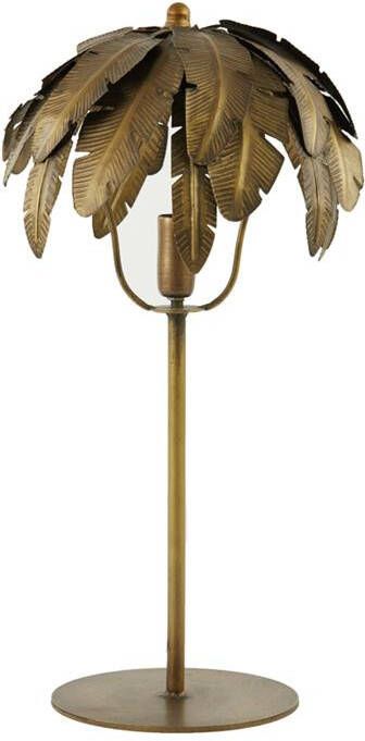 Light & Living Tafellamp 'Palmu' 50cm hoog kleur Antiek Brons