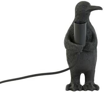 Light & Living Tafellamp 'Penguin' 24cm kleur Mat Zwart