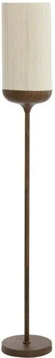 Light & Living Vloerlamp Dania Houtlook en touw 159cm Donker hout