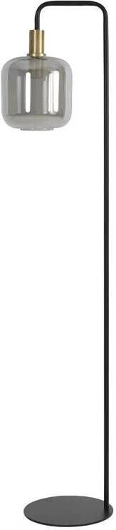 Light & Living Vloerlamp Lekar Antiek Brons|Smoke Glas Ø28x155 cm