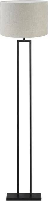 Light & Living Vloerlamp Shiva|Livigno Zwart|Naturel Ø40x170cm