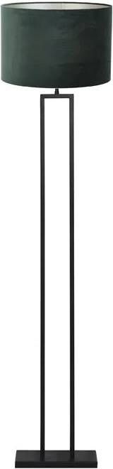 Light & Living Vloerlamp Shiva|Velours Zwart|Donkergroen Ø40x170cm