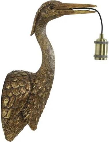 Light & Living Crane Wandlamp 1 lichts 29 5x16x48cm antiek brons Landelijk - 2 jaar garantie