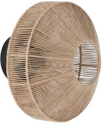 Light & Living Wandlamp Lyra Naturel Mat Zwart