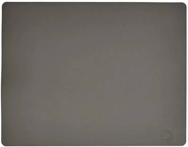 LIND DNA Placemat Leer Softbuck Donkergrijs 35 x 45 cm