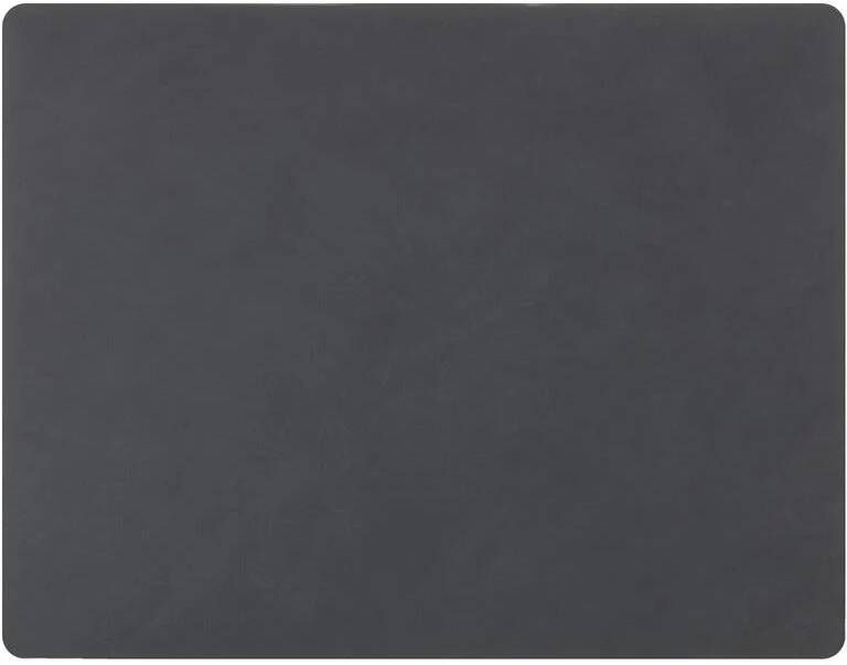 LIND DNA Placemat Nupo Leer Anthracite 45 x 35 cm