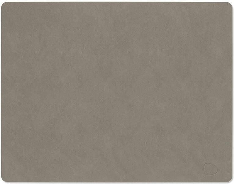 LIND DNA Placemat Nupo Leer Flint Grey 45 x 35 cm