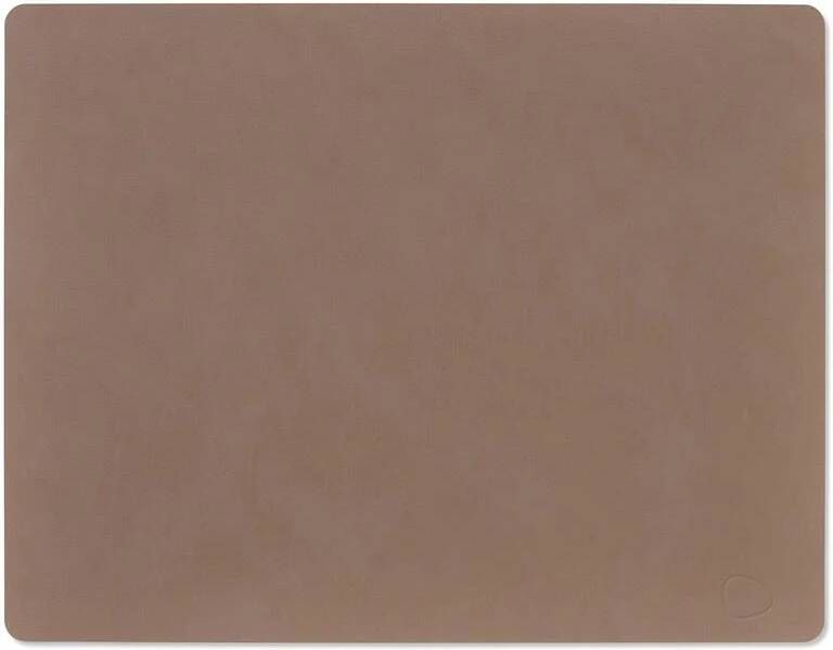 LIND DNA Placemat Nupo Leer Truffle 45 x 35 cm