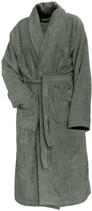 Linnick Pure Badjas Velours olive green XXL