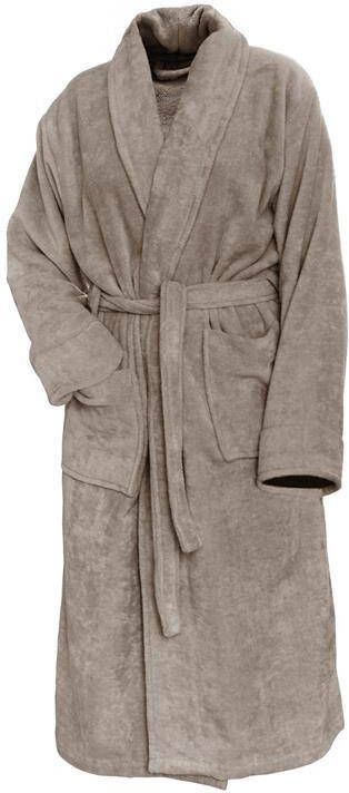 Linnick Pure Badjas Velours taupe XXL