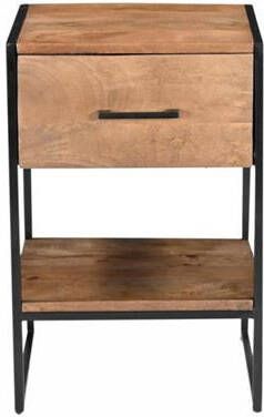 Livingfurn Nachtkastje Elin Mangohout 40 x 40cm Bruin