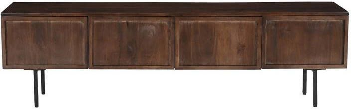Livingfurn TV-meubel Elan Brown Mangohout 180cm Bruin