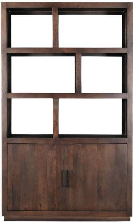 Livingfurn Wandkast Jaxx Mangohout 200 x 120cm Bruin
