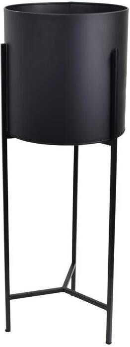 Loft42 Joy Plantenbak Rond Metaal Mat Zwart