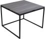 LOFT42 Marble L Bijzettafel Vierkant Zwart Metaal Marmer 43x55x55 - Thumbnail 2