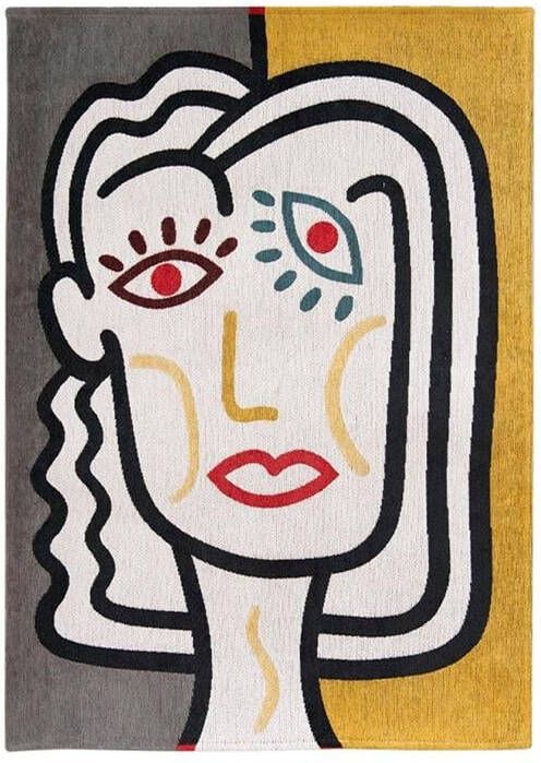 Louis de Poortere Gallery Dora vloerkleed (Afmetingen: 240×170 cm Basiskleur: geel grijs)