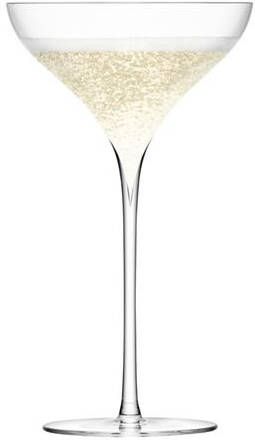LSA L.S.A. Savoy Champagne Glas 250 ml Set van 2 Stuks Glas Transparant