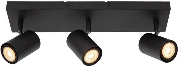 LUCIDE Opbouwspot Amigo Zwart 10cm 3xgu10