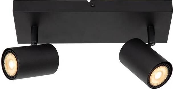 LUCIDE Opbouwspot Amigo Zwart 10cm 2xgu10