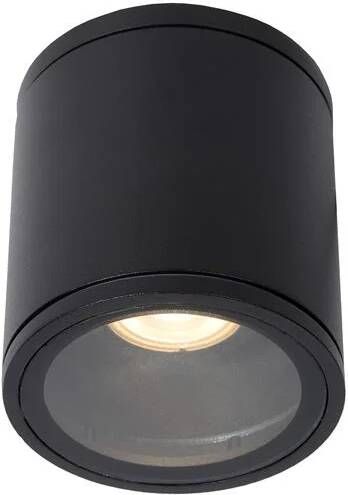 Lucide AVEN Plafondspot Badkamer Ø 9 cm 1xGU10 IP65 Zwart