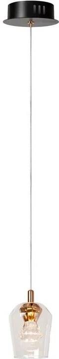 Lucide BERLIANE Hanglamp Ø 12 cm LED Dimb. 1x4W 2700K Met vervangbare LED-module Transparant | Essential