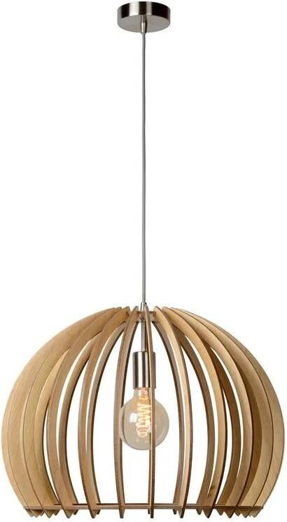 Lucide BOUNDE Hanglamp Ø 50 cm 1xE27 Licht hout