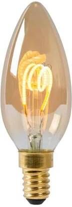 Lucide C35 Filament lamp Ø 3 5 cm LED Dimb. E14 1x3W 2200K Amber