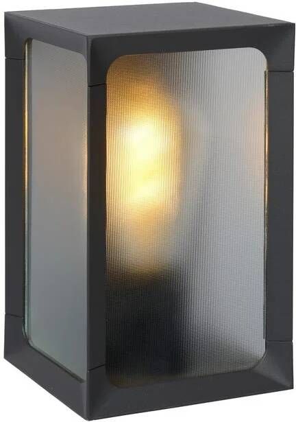 Lucide CAGE Wandlamp Buiten LED 1xE27 IP44 Antraciet