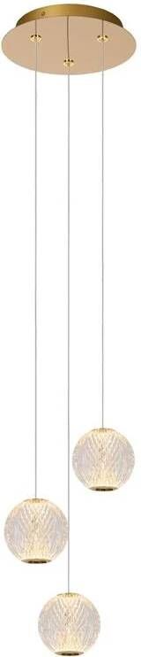 Lucide CINTRA Hanglamp Ø 25 cm LED Dimb. 3x4 7W 2700K Transparant