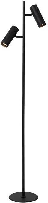 LUCIDE Vloerlamp Clubs Zwart ⌀22cm 2xgu10