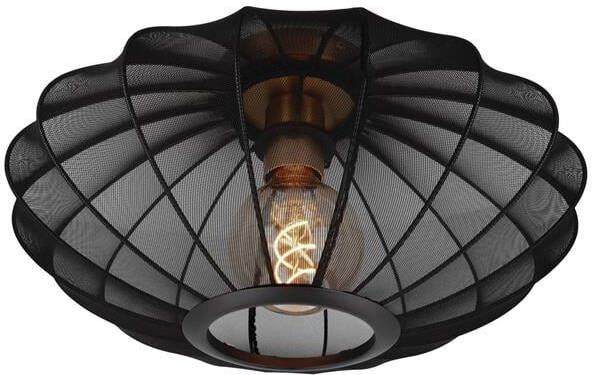 Lucide CORINA Plafonnière Ø 40 cm 1xE27 Zwart