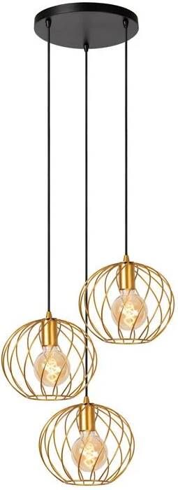 Lucide DANZA Hanglamp Ø 50 cm 3xE27 Mat Goud Messing