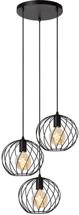 Lucide DANZA Hanglamp Ø 50 cm 3xE27 Zwart