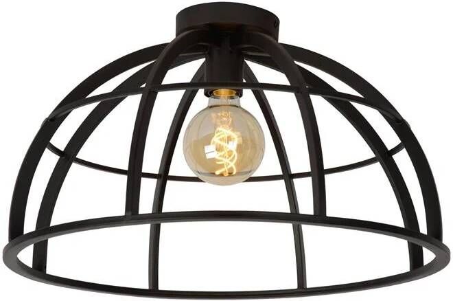 LUCIDE Plafondlamp Dikra Zwart ⌀50cm E27