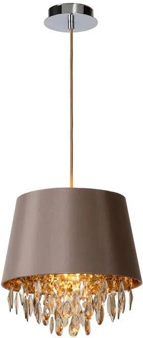 Lucide DOLTI Hanglamp Ø 30 5 cm 1xE27 Taupe