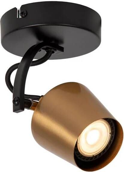 Lucide EMILE Plafondspot Ø 10 5 cm 1xGU10 Mat Goud Messing