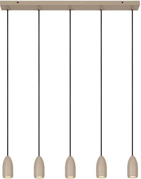 Lucide EVORA Hanglamp Ø 10 cm 5xGU10 Taupe