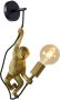Lucide Wandlamp Extravaganza Chimp Zwart Goud E27 - Thumbnail 1