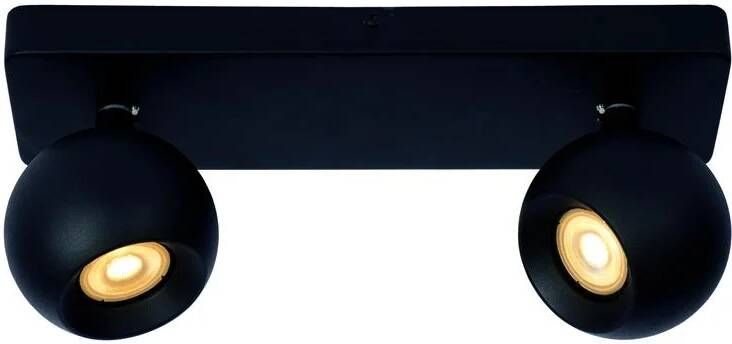 LUCIDE Plafondspot Favori Zwart 2xgu10 5w