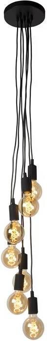 Lucide FIX MULTIPLE Hanglamp 7xE27 Zwart