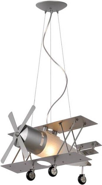 Lucide FOCKER hanglamp E27 L44 W50 H120cm Zilver