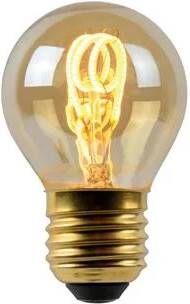 Lucide G45 Filament lamp Ø 4 5 cm LED Dimb. E27 1x3W 2200K Amber